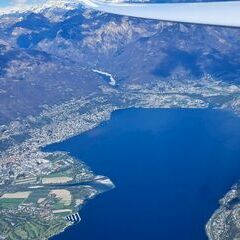 Flugwegposition um 12:51:17: Aufgenommen in der Nähe von Bezirk Locarno, Schweiz in 2762 Meter